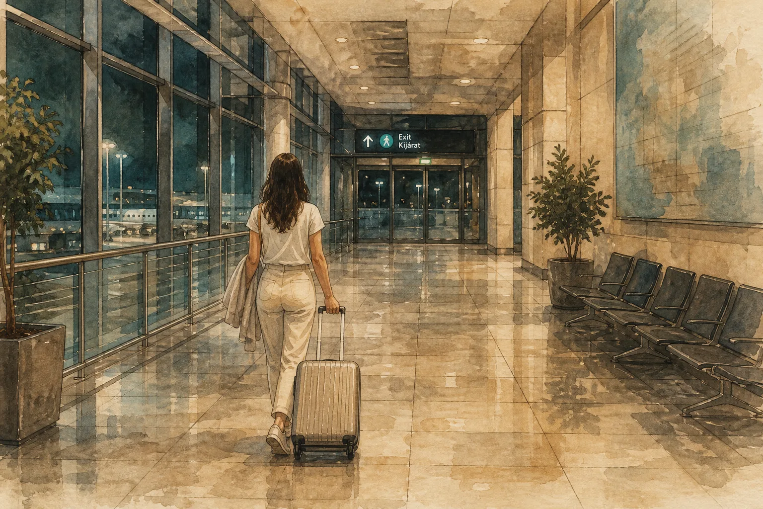 Editorial illustration: A woman in her 20s.